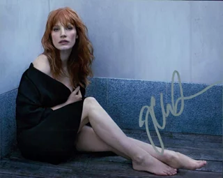 Jessica Chastain autograph