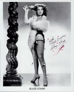Blaze Starr autograph