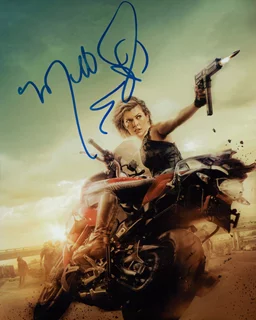 Milla Jovovich autograph