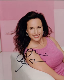 Andie MacDowell autograph