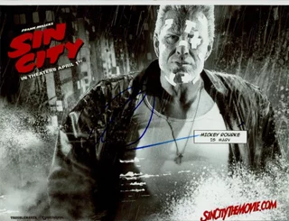 Mickey Rourke autograph