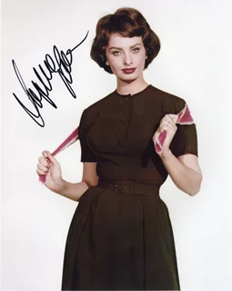 Sophia Loren autograph