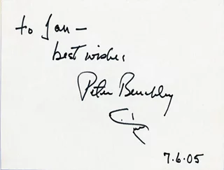 Peter Benchley autograph