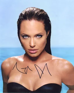Angelina Jolie autograph