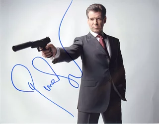 Pierce Brosnan autograph