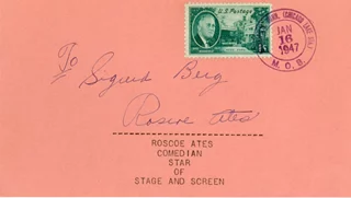Roscoe Ates autograph