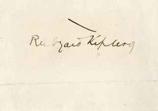 Rudyard Kipling autograph