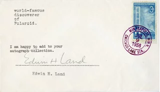 Edwin Land autograph