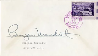 Burgess Meredith autograph