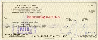 Christopher George autograph