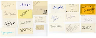 Character Actor Signature Lot autograph