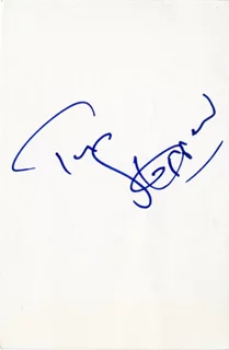 Tom Stoppard autograph