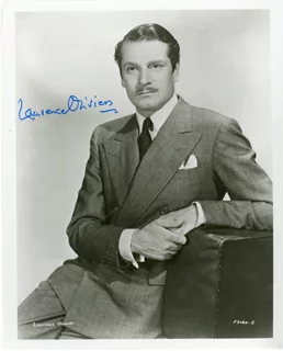 Laurence Olivier autograph