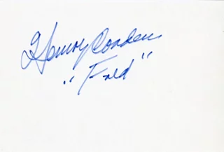 Henry Corden autograph
