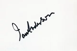 Ian Anderson autograph