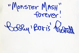 Bobby 'Boris' Pickett autograph