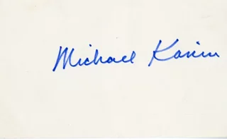 Michael Kanin autograph