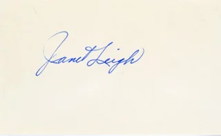 Janet Leigh autograph