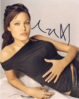 Angelina Jolie autograph
