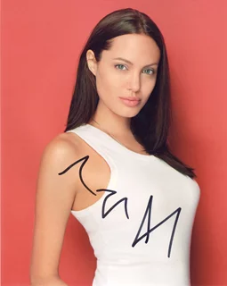 Angelina Jolie autograph