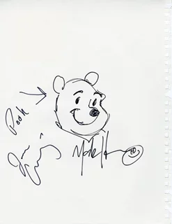 Winnie The Pooh autograph