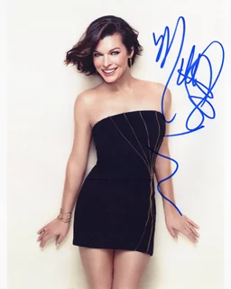 Milla Jovovich autograph
