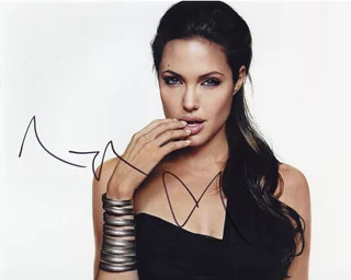 Angelina Jolie autograph