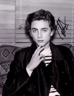 Timothee Chalamet autograph