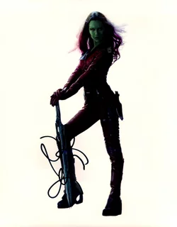 Zoe Saldana autograph
