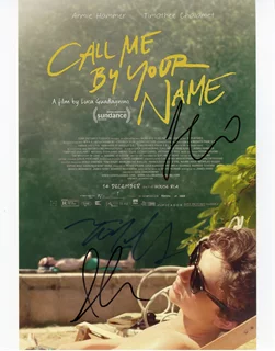 Call Me By Your Name autograph