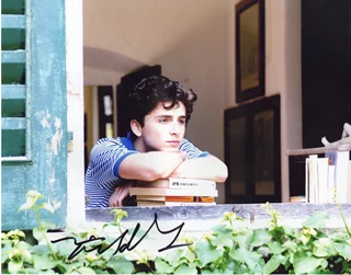 Timothee Chalamet autograph