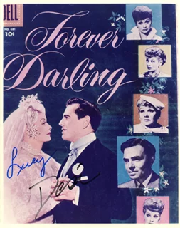 Lucille Ball & Desi Arnaz autograph