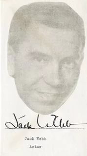 Jack Webb autograph