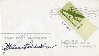 Eddie Rickenbacker autograph
