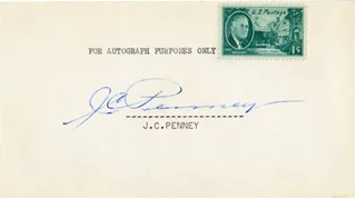J.C. Penney autograph