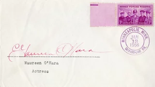 Maureen O'Hara autograph