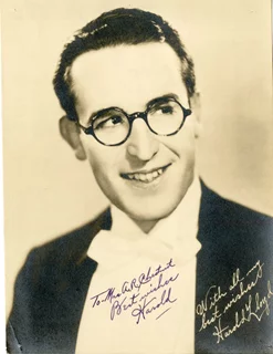 Harold Lloyd autograph