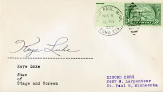 Keye Luke autograph