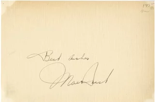 Mae West autograph