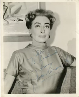 Joan Crawford autograph
