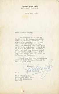 Joan Crawford autograph