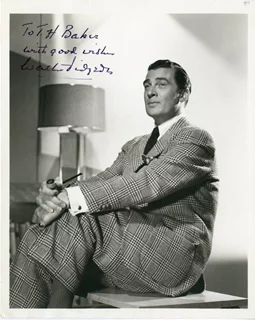 Walter Pidgeon autograph