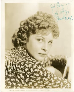 Martha Raye autograph