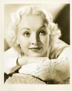 Betty Grable autograph