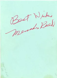 Mercedes Ruehl autograph