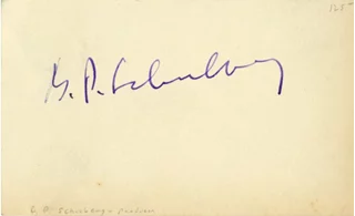 B.P. Schulberg autograph