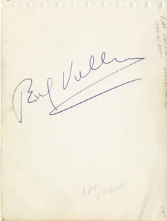 Raf Vallone autograph