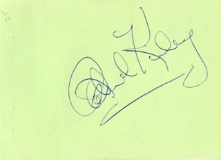 Richard Kiley autograph