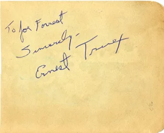 Ernest Truex autograph
