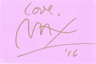 Peter Max autograph